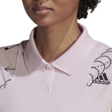 adidas Polo tenisowe Club Graphic różowe damskie